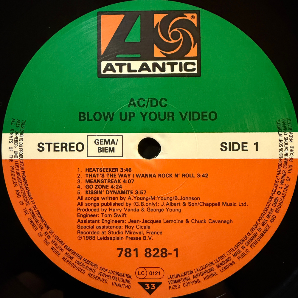AC/DC - Blow Up Your Video (Германия 1990г.)