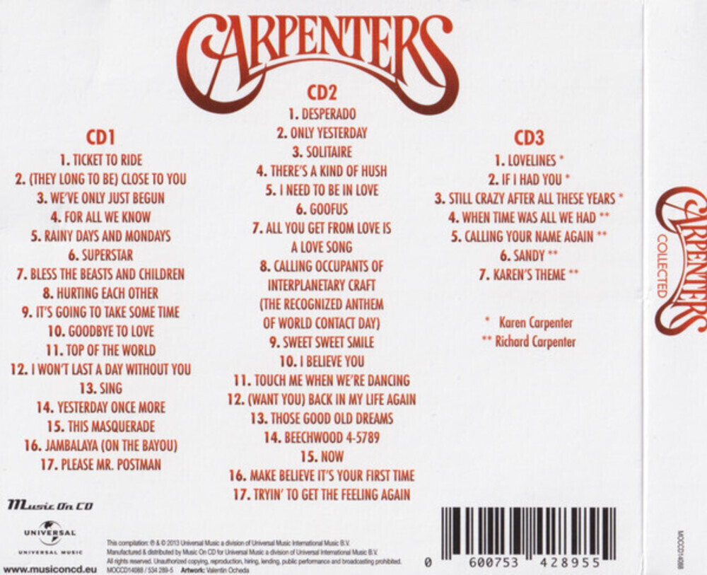 Carpenters / Collected (3CD)