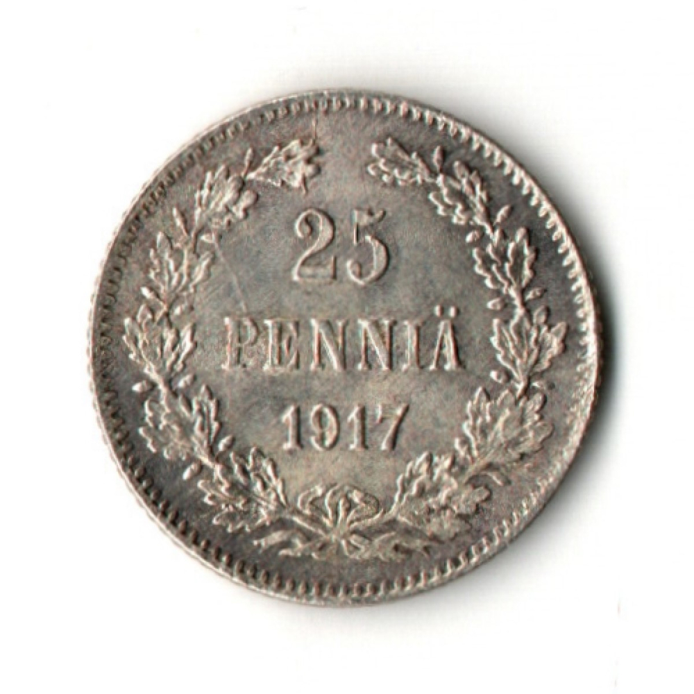 25 пенни 1917 год - S - Россия для Финляндии