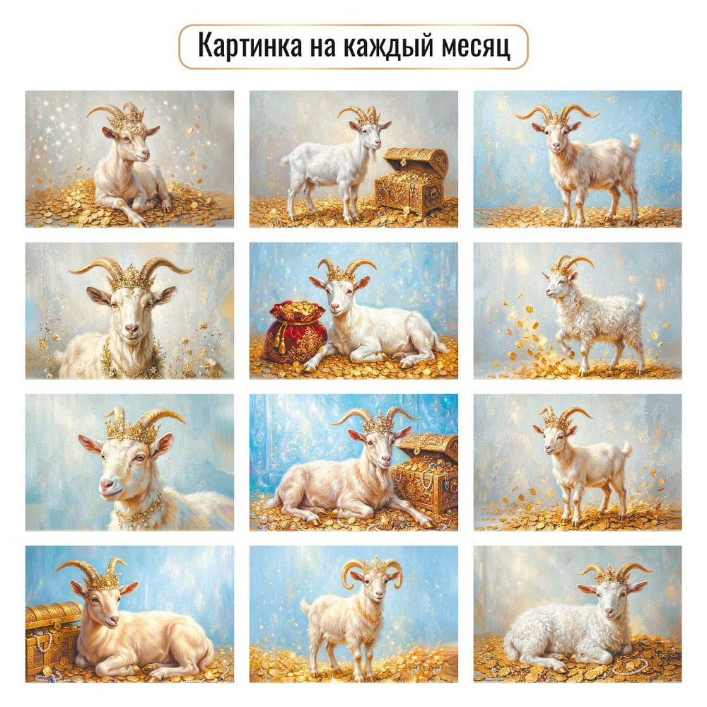 Календарь отрывной на магните 2027 "Символ года" 10331 (Квадра)