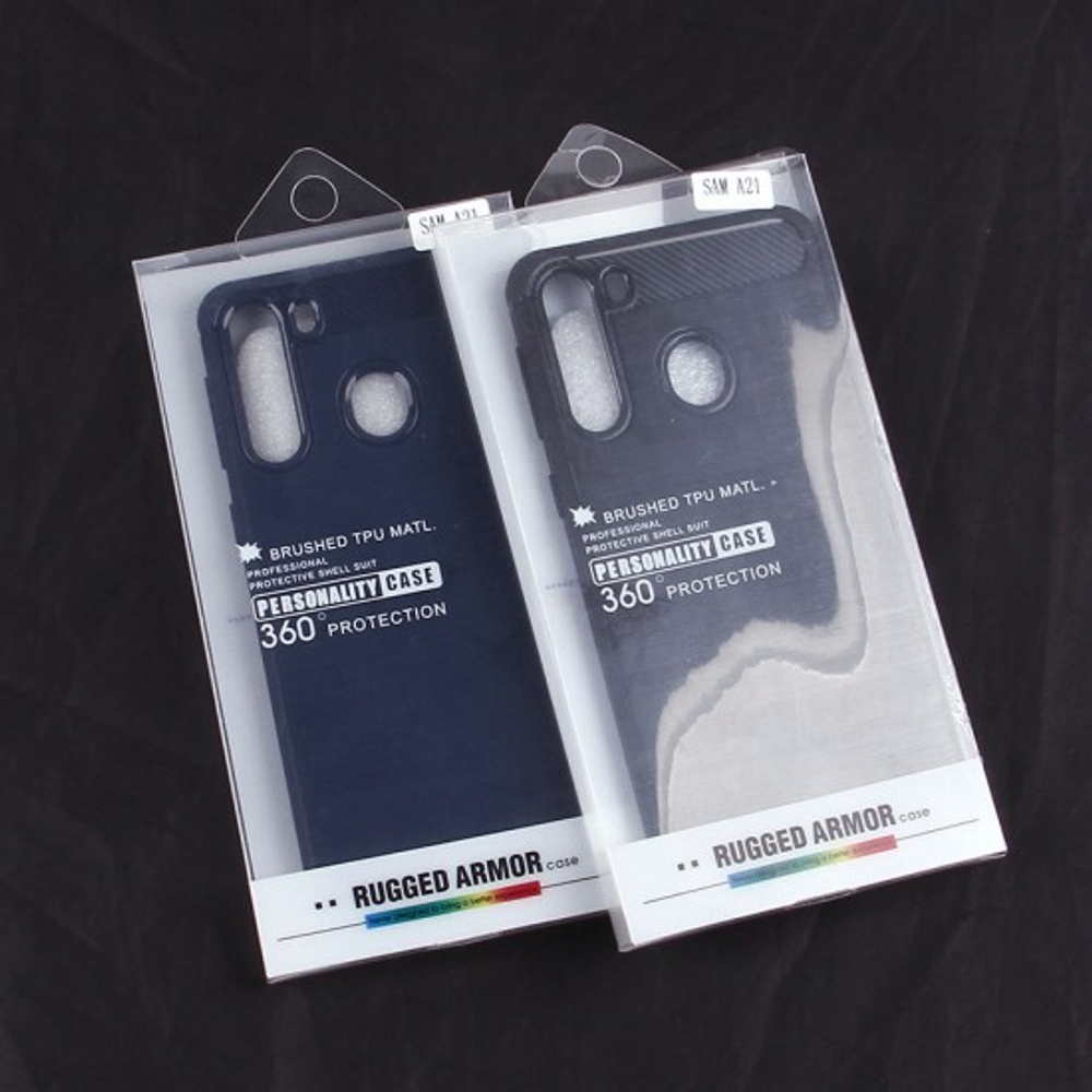 Противоударный чехол для Samsung Galaxy A21, 009508 Черный
