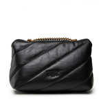 MINI LOVE BAG PUFF MAXI QUILT – black gold