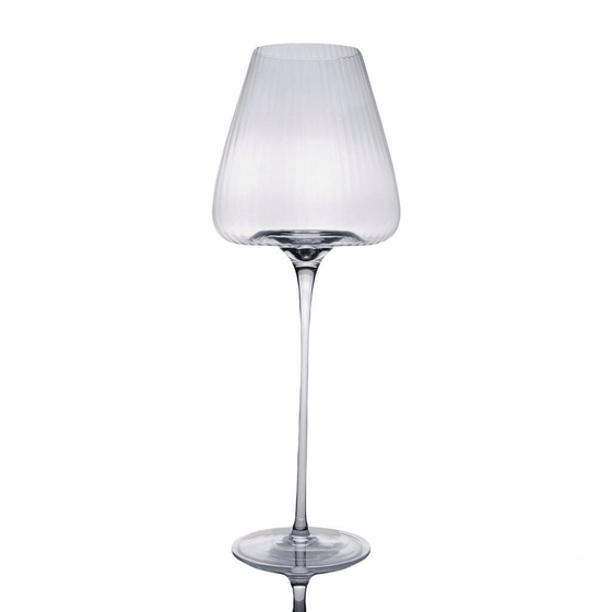 Бокал для вина 550 мл "Zie Optical" d 10,1/6,2 см h28 см оптические грани P.L. - BarWare [4]