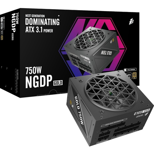 Блок питания 1STPLAYER NGDP 750W Black, модульный, 16 Pin PCIe 5.0, 80 PLUS Gold (HA-750BA4)