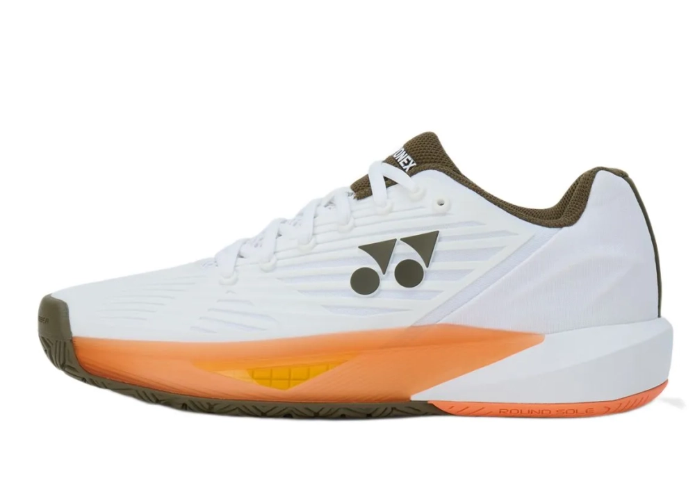 Женские теннисные кроссовки Yonex Power Cushion Eclipsion 5 - white/brown