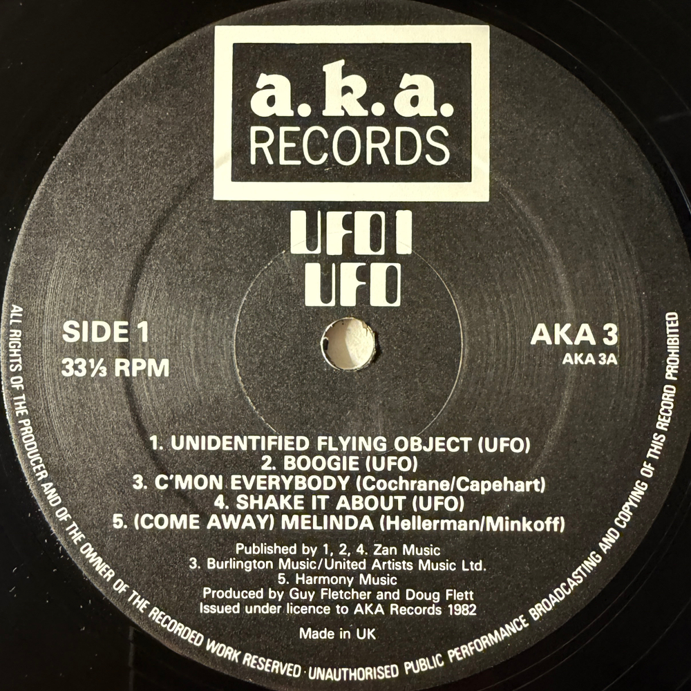 UFO – UFO 1 (Англия 1982г.) Т