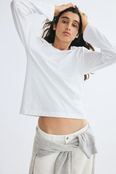 Топ из хлопка Supima® — прямой крой - H&M