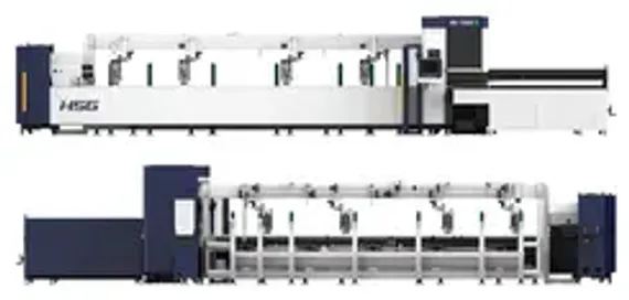 Базовый широкоформатный лазерный станок HSG Laser серии GFC для резки листового металла