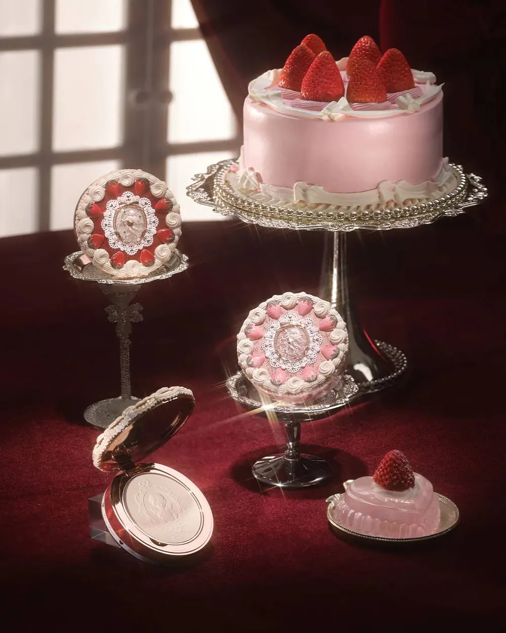 Прессованная пудра Flower Knows Strawberry Cupid - 01 Soft Lavender