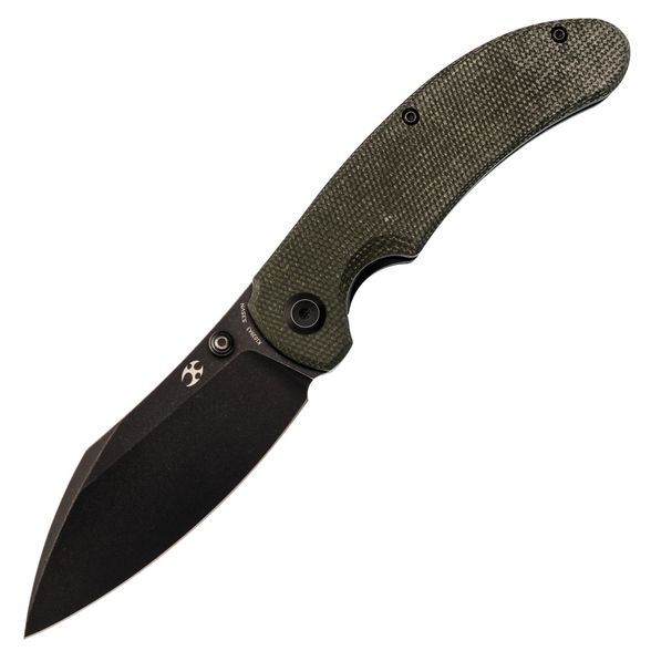 Цена наСкладной нож Kansept knives Nesstreet, сталь CPM-S35VN, зеленая микарта