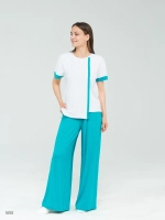 Костюм трикотажный оверсайз с широкими брюками