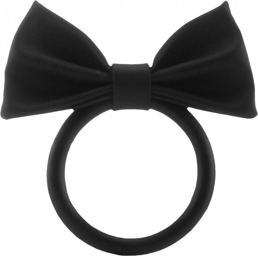 Черное эрекционное кольцо Gentlemans Ring (Цвет: черный)