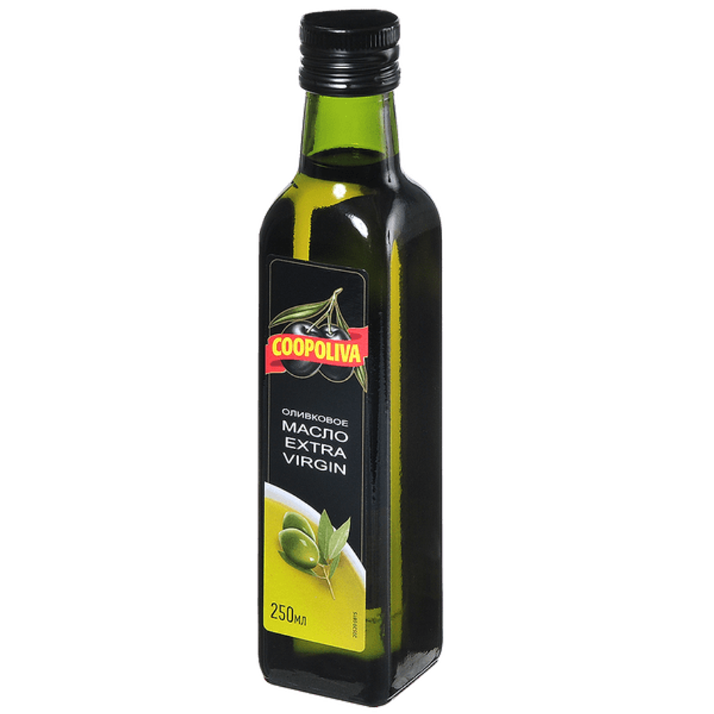 Масло Оливковое н/раф Extra Virgin Coopoliva сткл.250мл