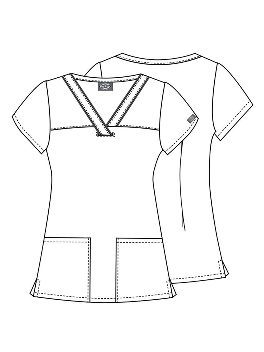Топ медицинский женский Dickies DK709, хэллоуин, L