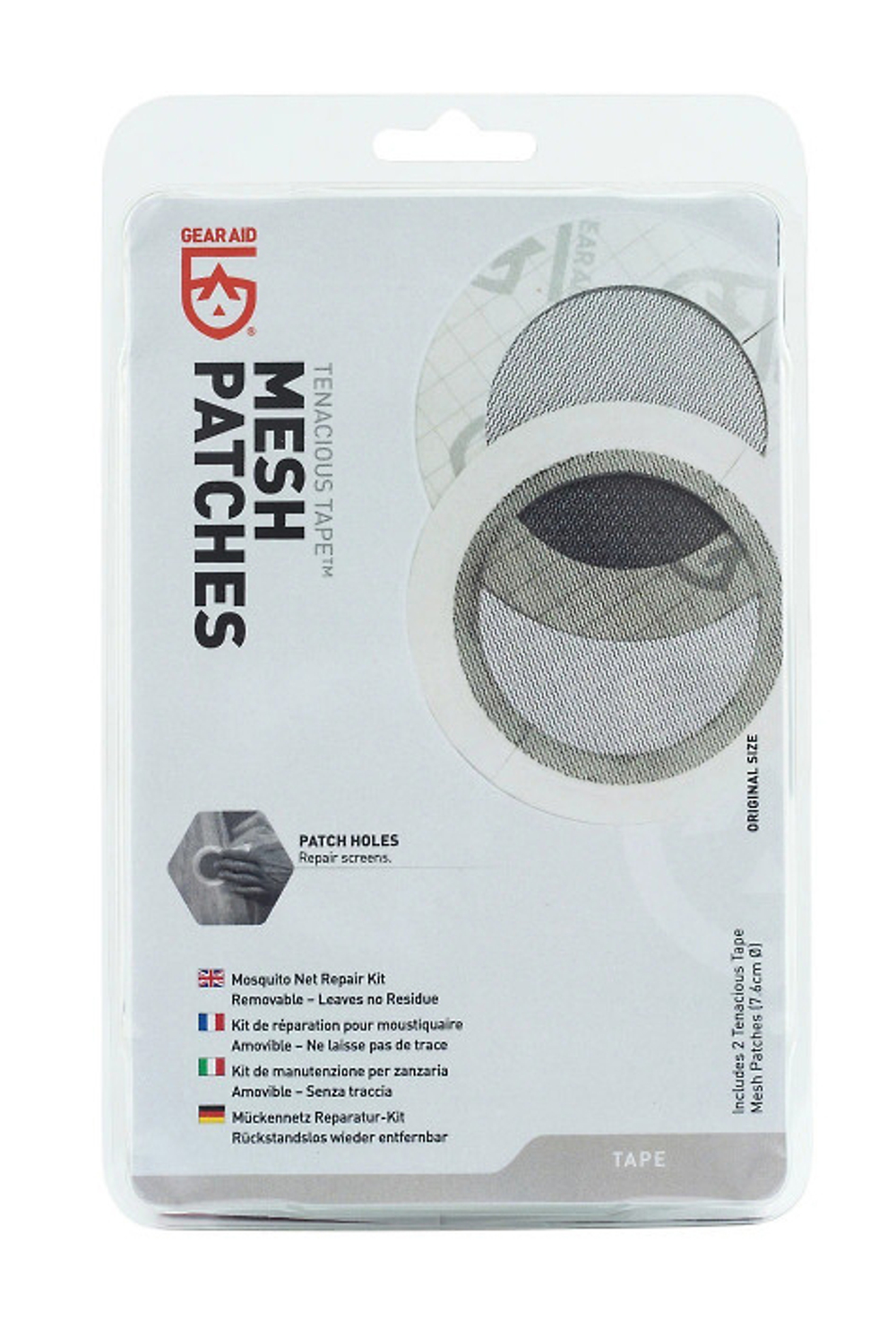 Круглые сетчатые заплатки для ремонта  Gear Aid Mesh Patches