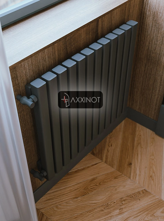 Axxinot Fortalla V 700 - вертикальный трубчатый радиатор высотой 700 мм, черный