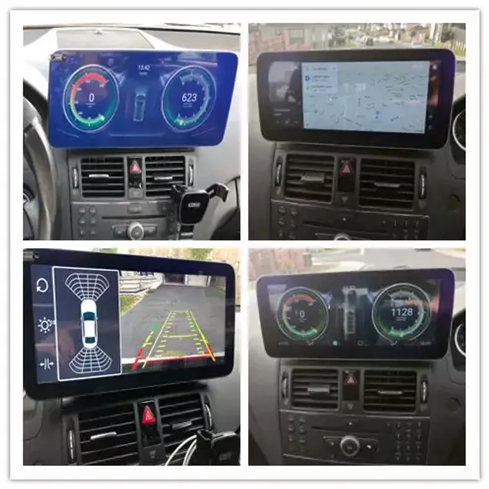 Магнитола для Mercedes-Benz C-класс W204 2007-2011 NTG 4.0 - Kuberg MKD монитор 10.25", Android 11, Быстрая, CarPlay, SIM-слот