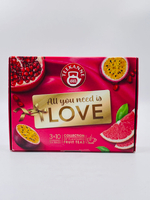 Чай фруктовый TEEKANNE LOVE Collection ассорти (гранат-маракуйя-грейпфрут), 30 пакетиков, 67,5 г (Австрия)