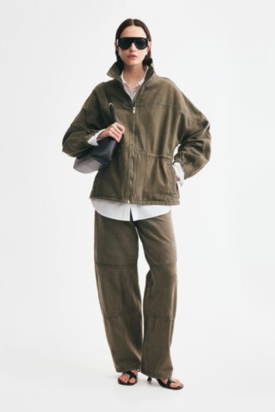 Джинсовая куртка оверсайз из хлопка - H&M