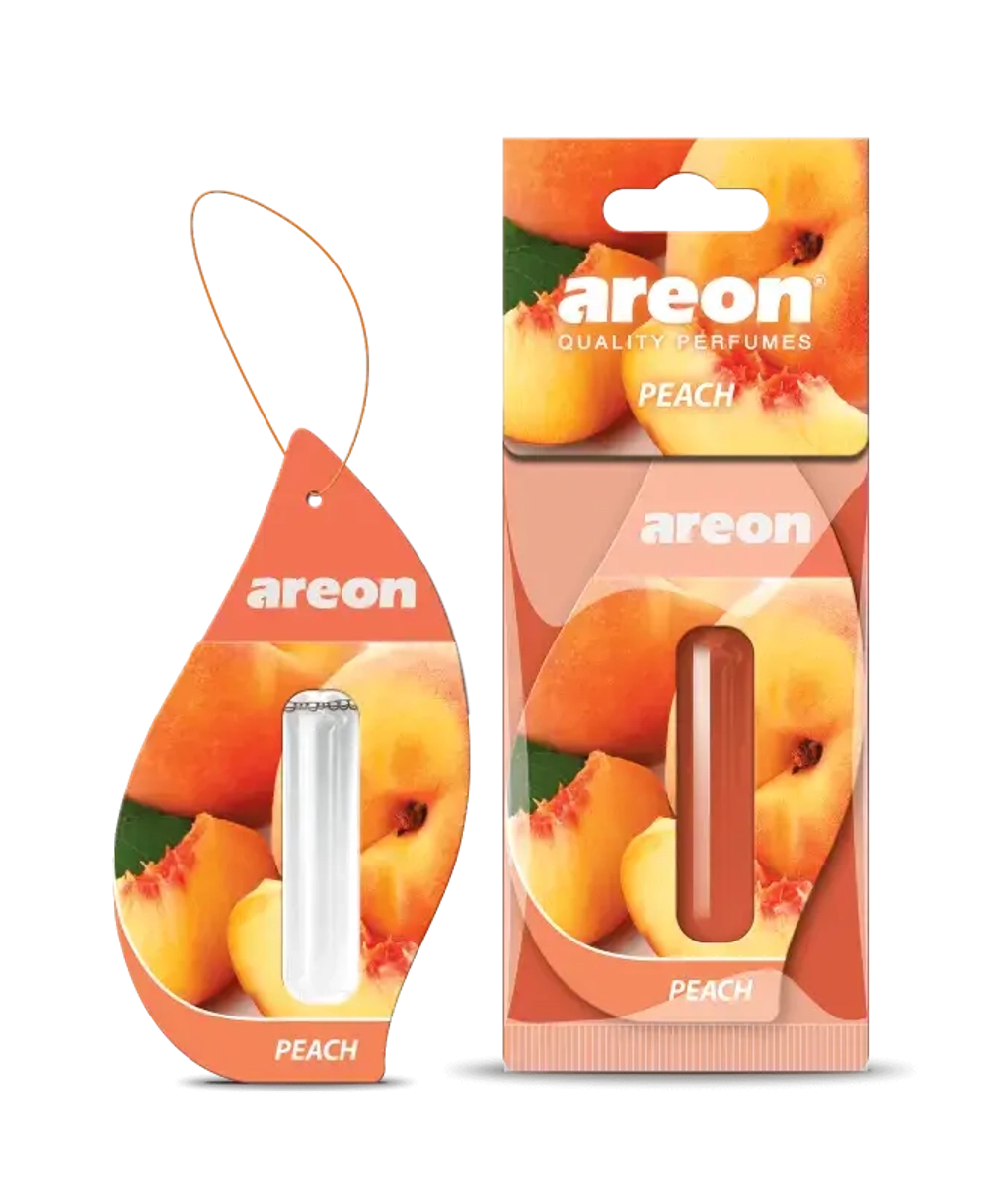 Ароматизатор на зеркало Areon Liquid, жидкий, персик, 5 мл