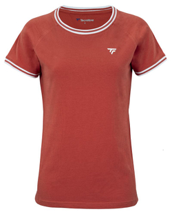 Женская теннисная футболка Tecnifibre Team Stretch - terracotta