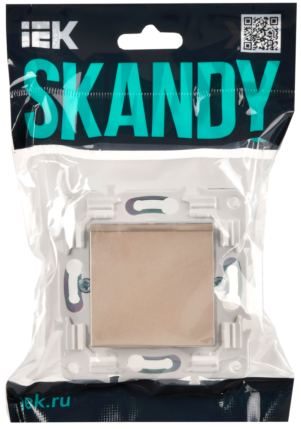 SKANDY Выключатель 1-клавишный 10А SK-V01Sa песочный IEK