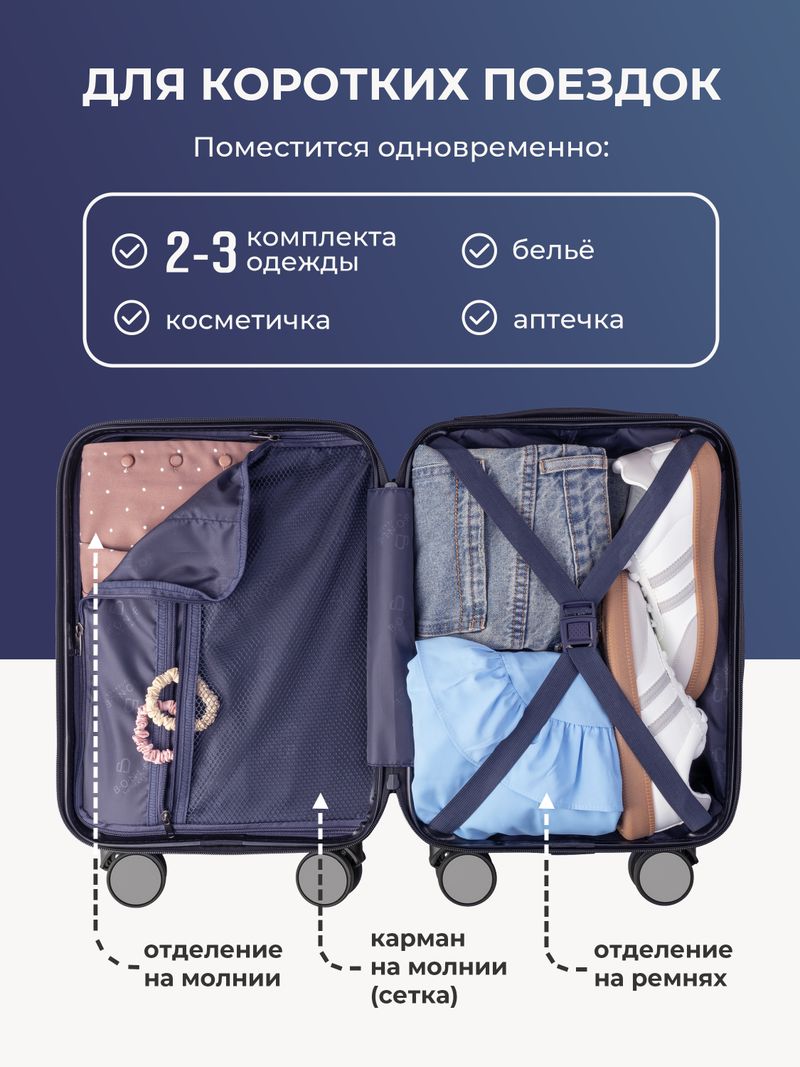 Набор Xs/S ручная кладь Серебристый