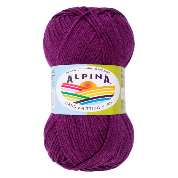 Пряжа Alpina Baby Super Soft / уп.10 мот. по 50г, 150 м, 17 амарантовый