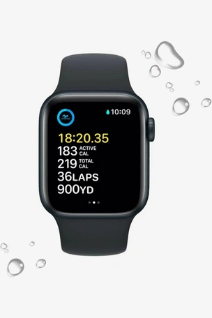 Умные часы Apple Watch SE 40 мм, Midnight Aluminium, Midnight Sport Band - S/M