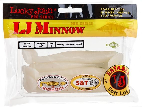 Виброхвосты съедобные LJ Pro Series MINNOW 4.4in (11,1 см), цв. 033, 5 шт.