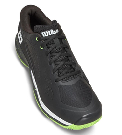 Мужские теннисные кроссовки Wilson Rush Pro Ace Clay TP - black/green/white
