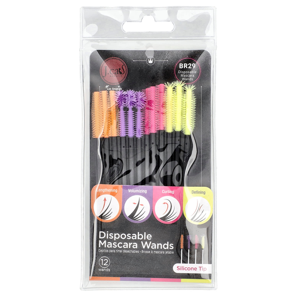J.Cat Beauty, одноразовые палочки для туши, BR29, 12 шт.