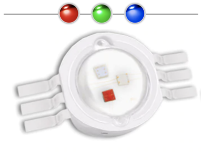 Светодиод RGB (3w, 6 pin)