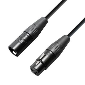 Adam Hall K4KMMF0100 - кабель микрофонный OOC XLR (F) - XLR (M), 2 x 0.22 мм2, 1.0 м, черный