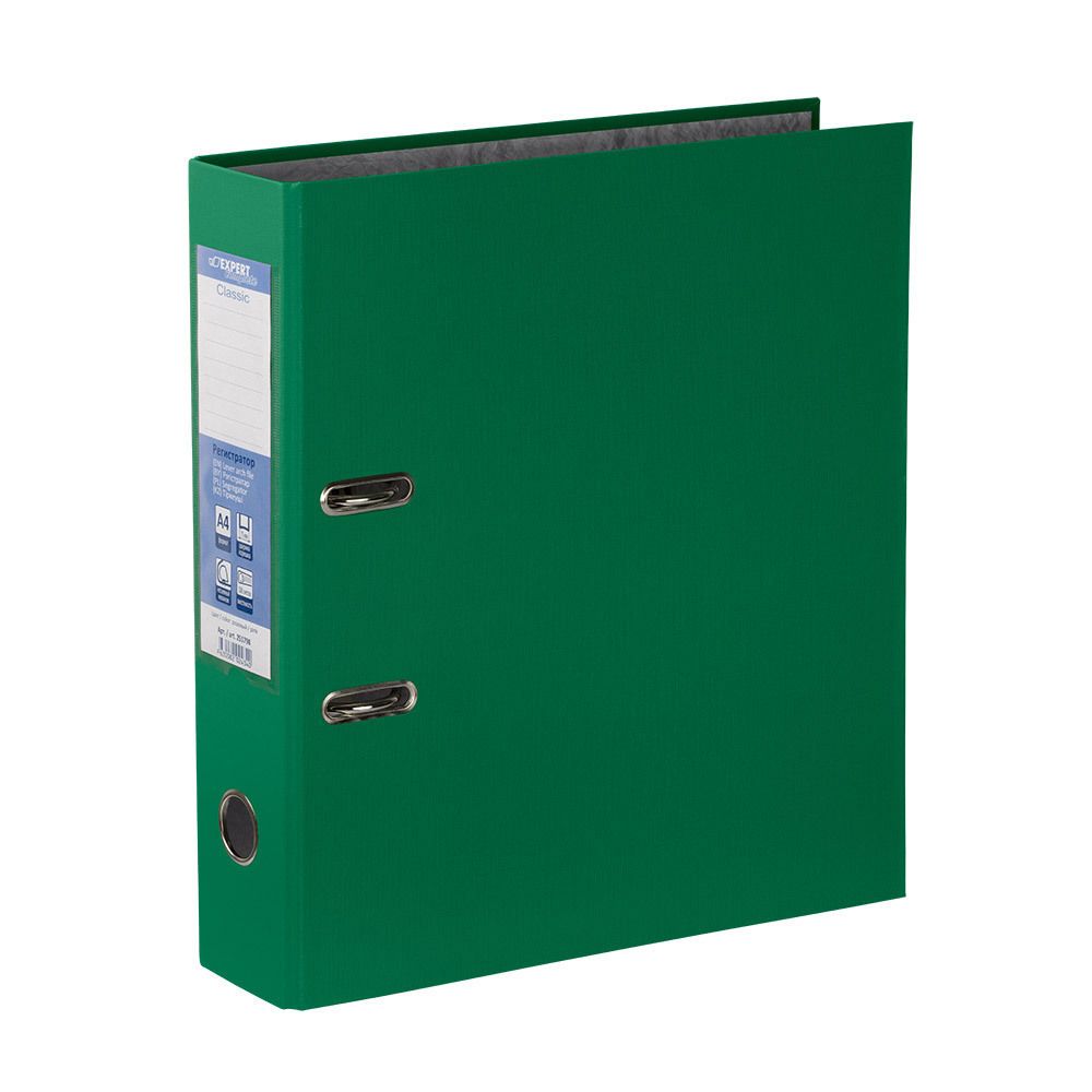 Регистратор PVC 80 мм, 50 шт, Classic A4 арочный механ. (разб.), зеленый EC8101223, Expert Complete