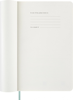 Еженедельник 2026 Moleskine Precious & Ethical MAMBA 13х21см (DSPRETK812WN3) бирюзовый в подар.коробке