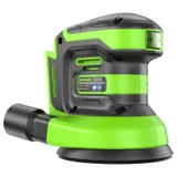 Эксцентриковая шлифмашина акк. Greenworks OS325, 24V, 125 мм, 5000-8000-11000 об/мин, амплитуда 2.4 мм, 1х2Ач, ЗУ, кор (3100907CUA) — фото 4