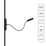 Магнитный трековый светильник Arte Lamp RAPID A1162PL-1BK, 1хLED