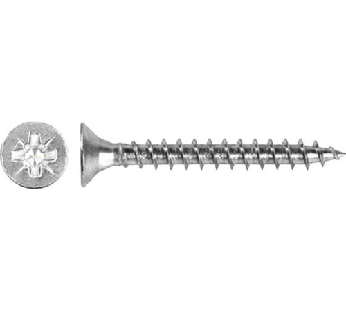 Саморез по дереву белый цинк 4*12