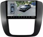 Магнитола для Chevrolet Tahoe 900 2006-2014 (рамка черная) - Teyes CC3-2K-360 на Android 10, Быстрая, 2K QLED, CarPlay, 4G SIM-слот, 4 камеры в комплекте