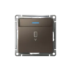 Выключатель карточный с подсветкой, без задержки отключения Systeme Electric AtlasDesign Мокко ATN000614