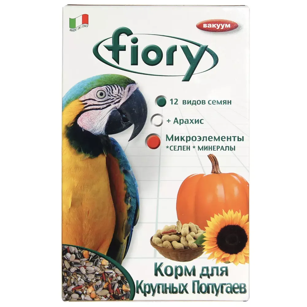 Корм для крупных попугаев FIORY Pappagalli