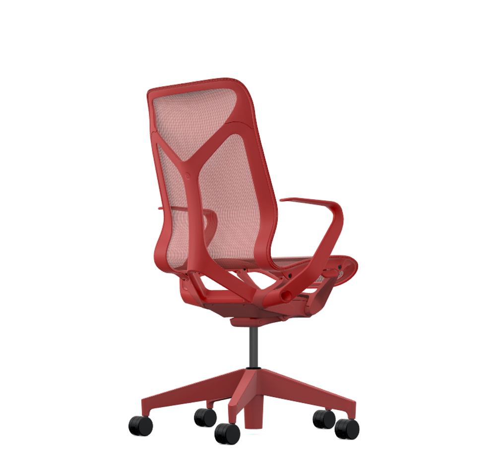 Кресло Herman Miller Cosm, средняя спинка, цвет Canyon, нерегулируемые подлокотники