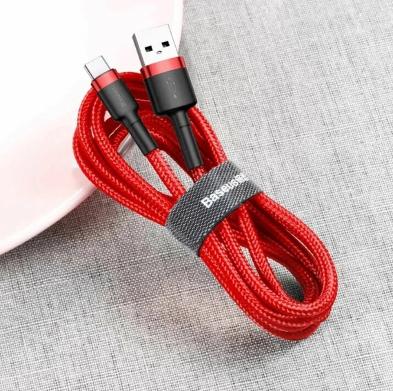 Кабель Baseus USB - USB Type-C 3А 1м (CATKLF-B09) Красный