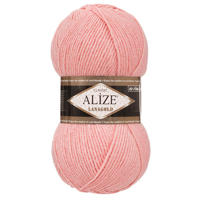 Пряжа Alize (Ализе) Lana Gold / уп.5 мот. по 100 г, 240 м, 161 пудра