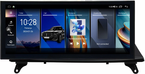 Магнитола для BMW X5 (E70), X6 (E71) 2009-2014 CIC - Kuberg монитор 12.5" в стиле LEXUS на Android 12, 2К экран, Быстрая, CarPlay, 4G SIM-слот