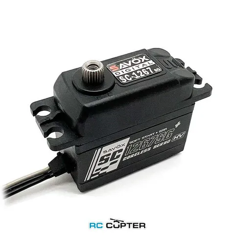 Сервопривод Savox SC1267SGP-BE (20-25 кг/см, 0.085-0.095 сек/60°, 62 г)