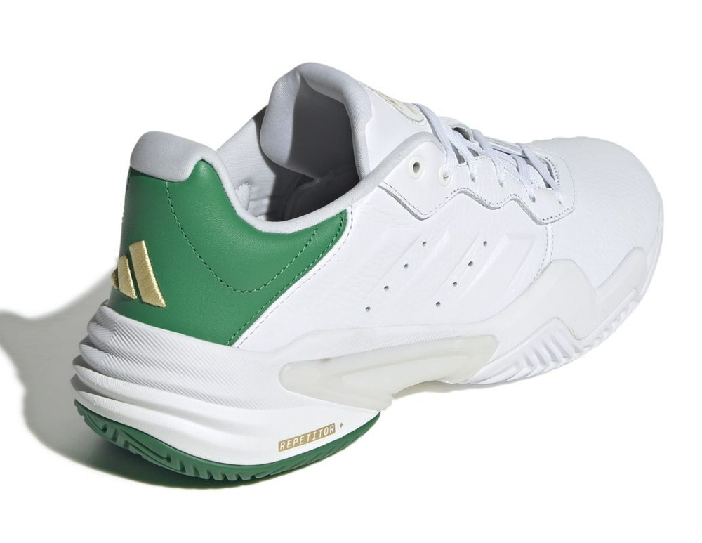 Мужские кроссовки теннисные Adidas Barricade 13 M Leather - white/cloud white/cloud white