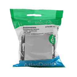 ATLASDESIGN 1-клавишный ВЫКЛЮЧАТЕЛЬ, сх.1, 10АХ, механизм, БЕЛЫЙ