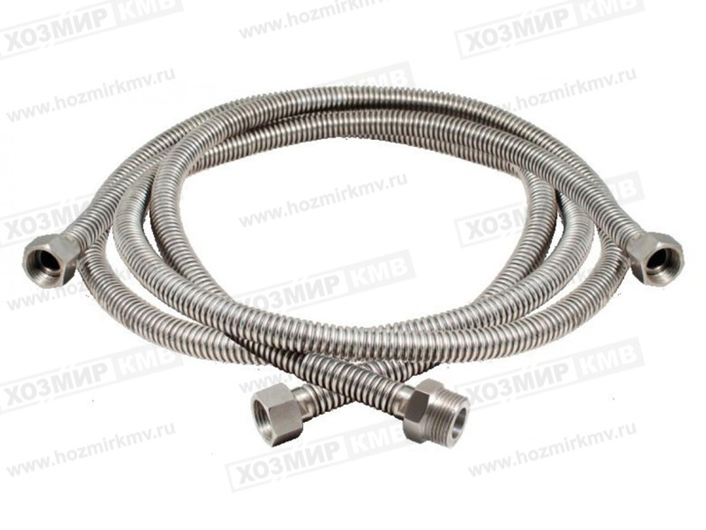 (AQUALINK) шланг ГАЗОВЫЙ 1,2м 1/2" вн/вн металл